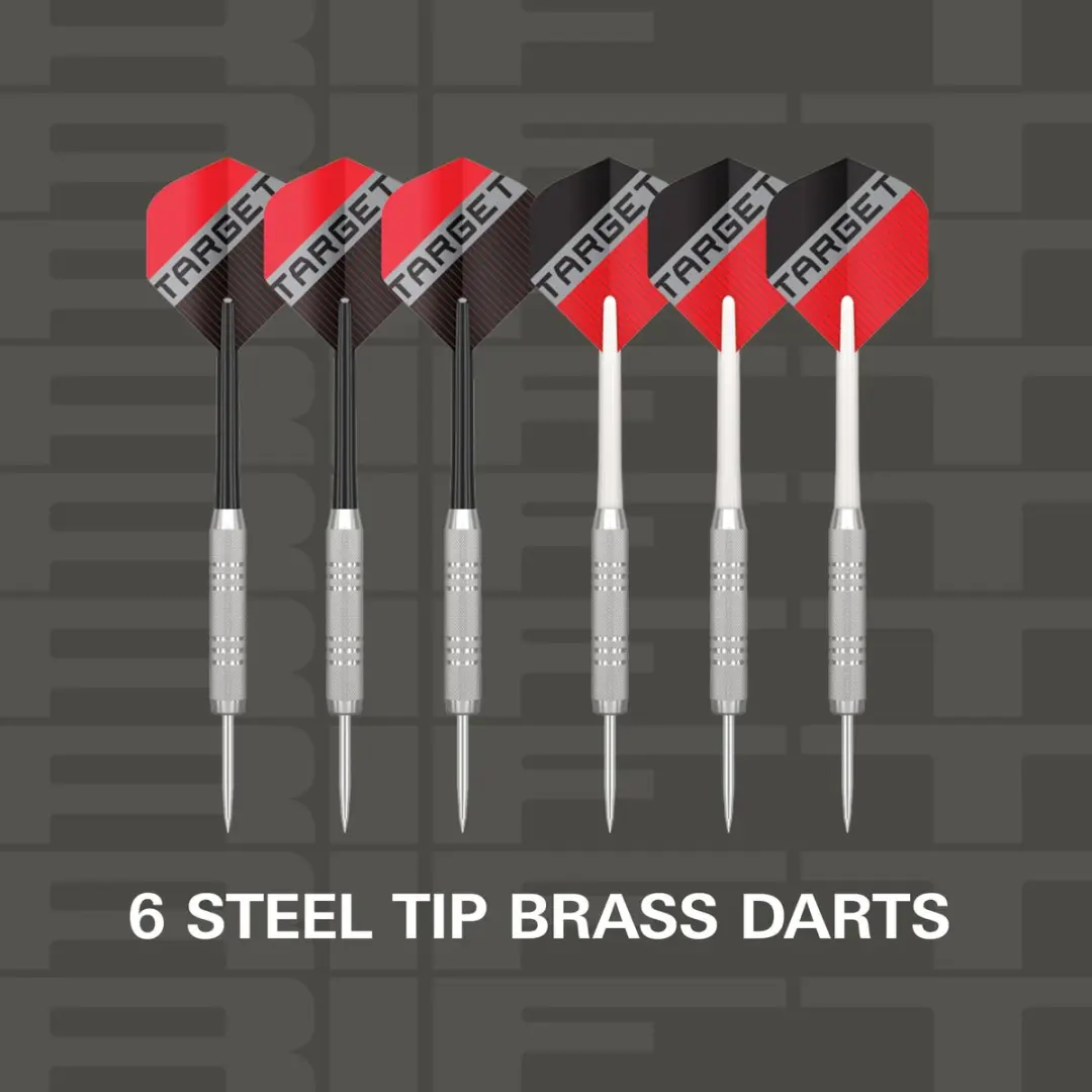 Target Rift Dartbord Set 47,5cm - 6 Messing Darts 17g - MPN 440018