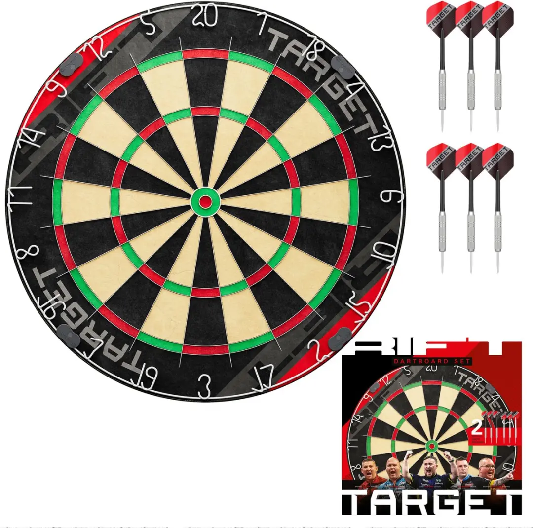 Target Rift Dartbord Set 47,5cm - 6 Messing Darts 17g - MPN 440018