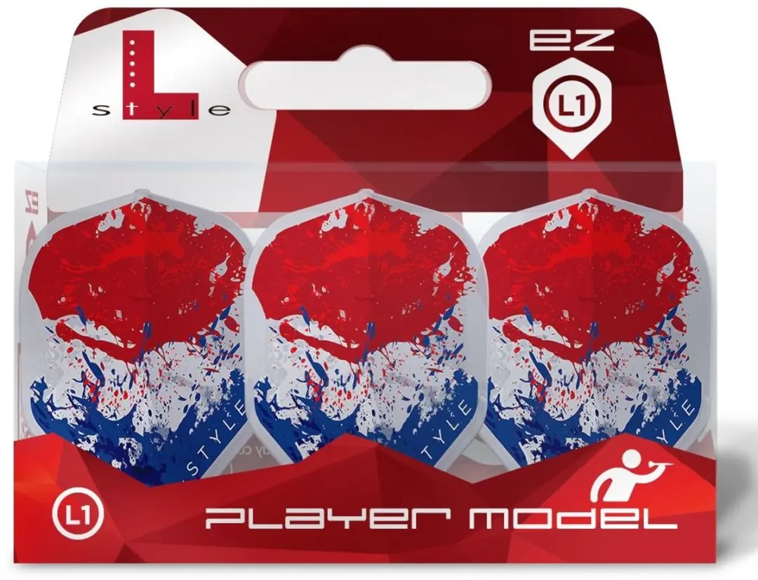 L-Style L1 EZ Jelle Klaasen V6 Dart Flights - 3 Stuks