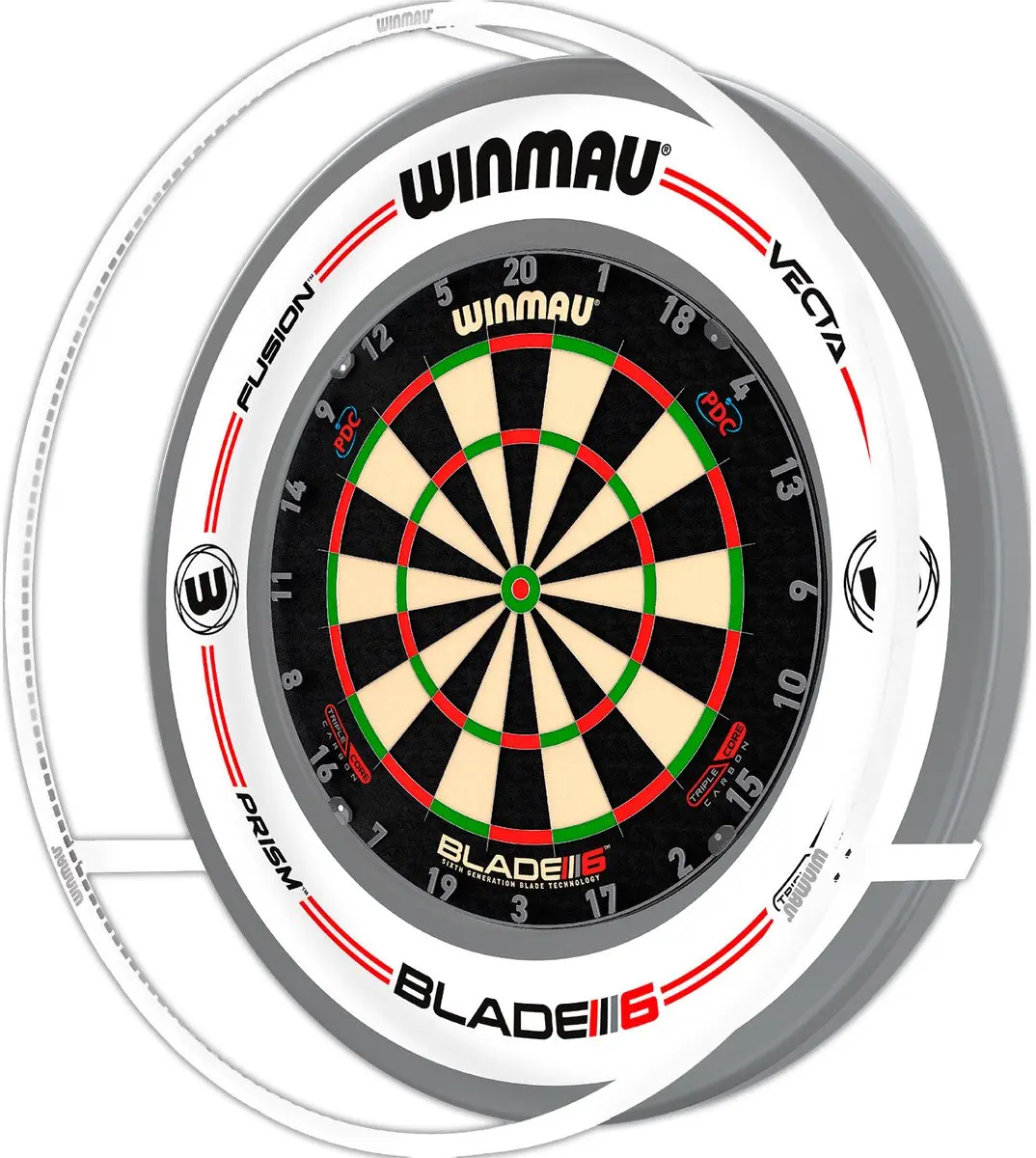 Winmau Plasma Ice Dartbordverlichting Wit - afbeelding 6 van 6