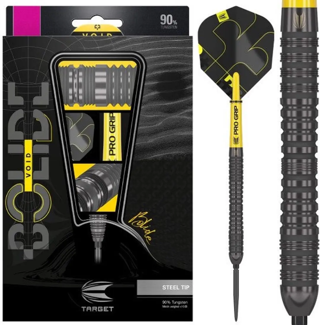 Target Darts Bolide Void Steel Tip 25G - 3 Stuks - Barrel 04 - 90% Tungsten - afbeelding 6 van 6