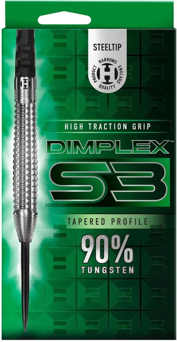 Harrows Dimplex S3 Tapered 23Gr - 3 Stuks - Groen