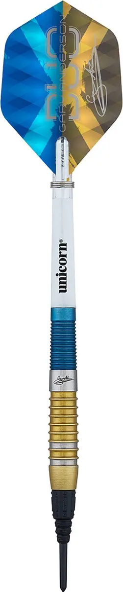 Unicorn Gary Anderson Duo 90% Soft Tip Darts - 3 Stuks