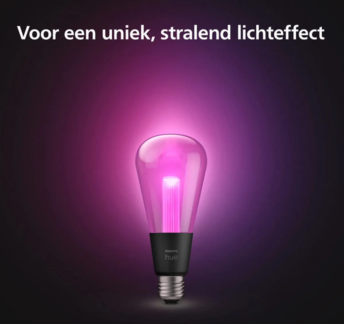Philips Hue Lightguide Hanglamp Zwart - E27 RGBW