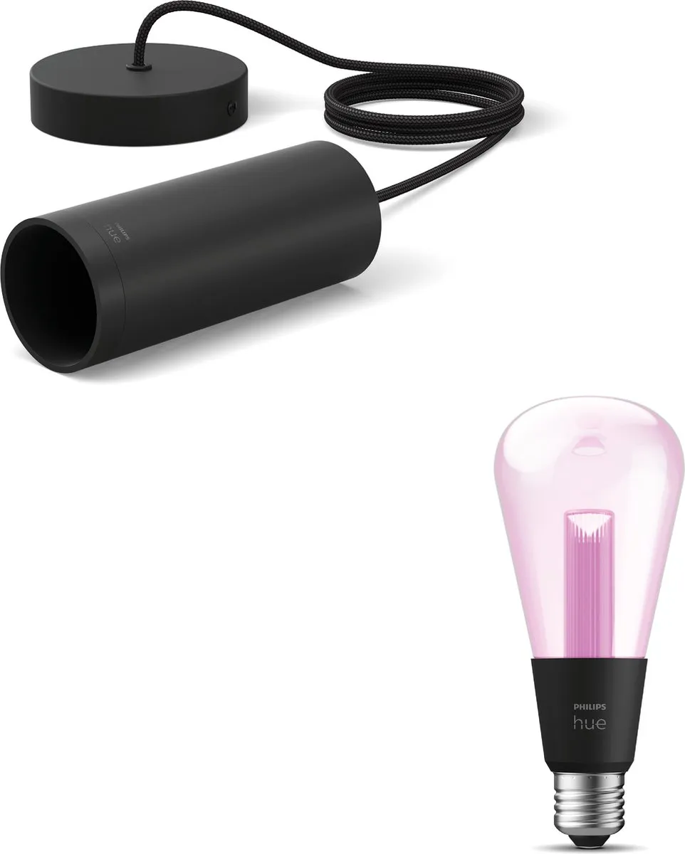 Philips Hue Lightguide Hanglamp Zwart