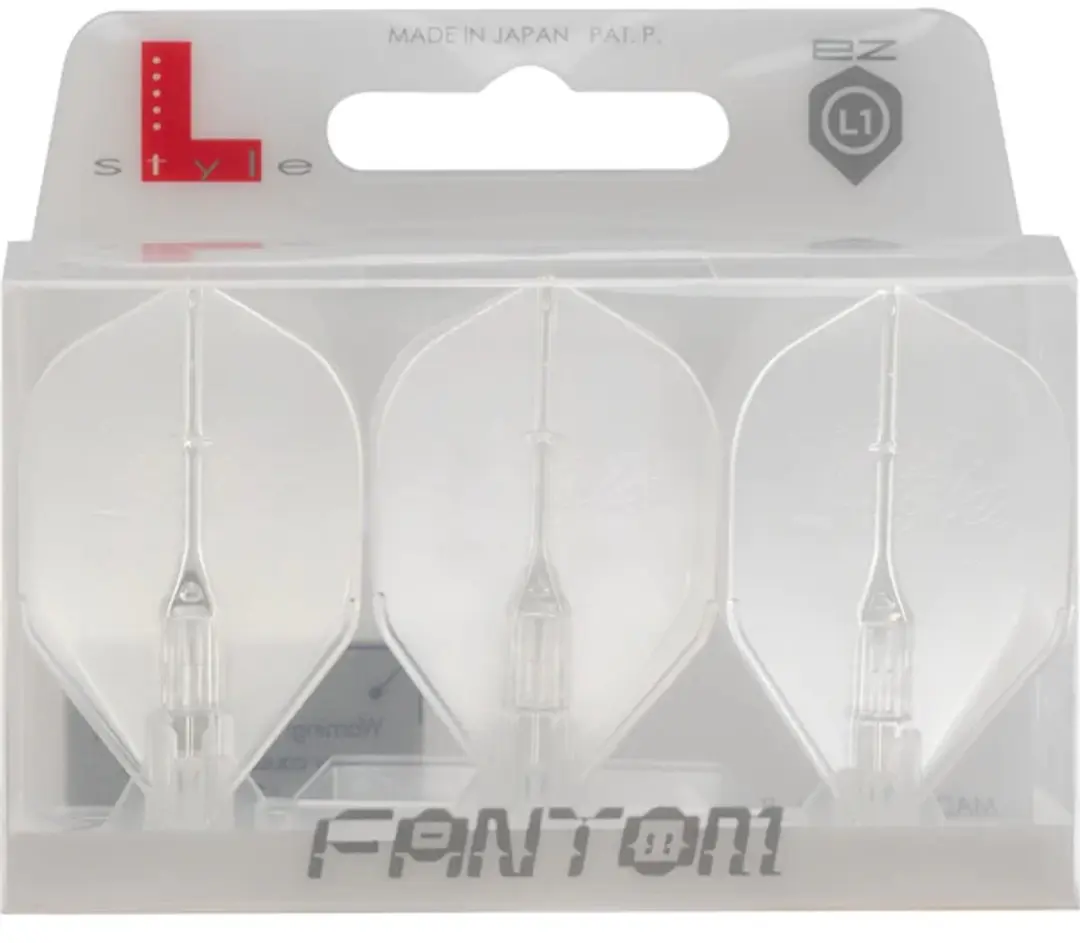 L-Style Fantom EZ L1 FP2160 Dart Flights - Transparant - 3 Stuks