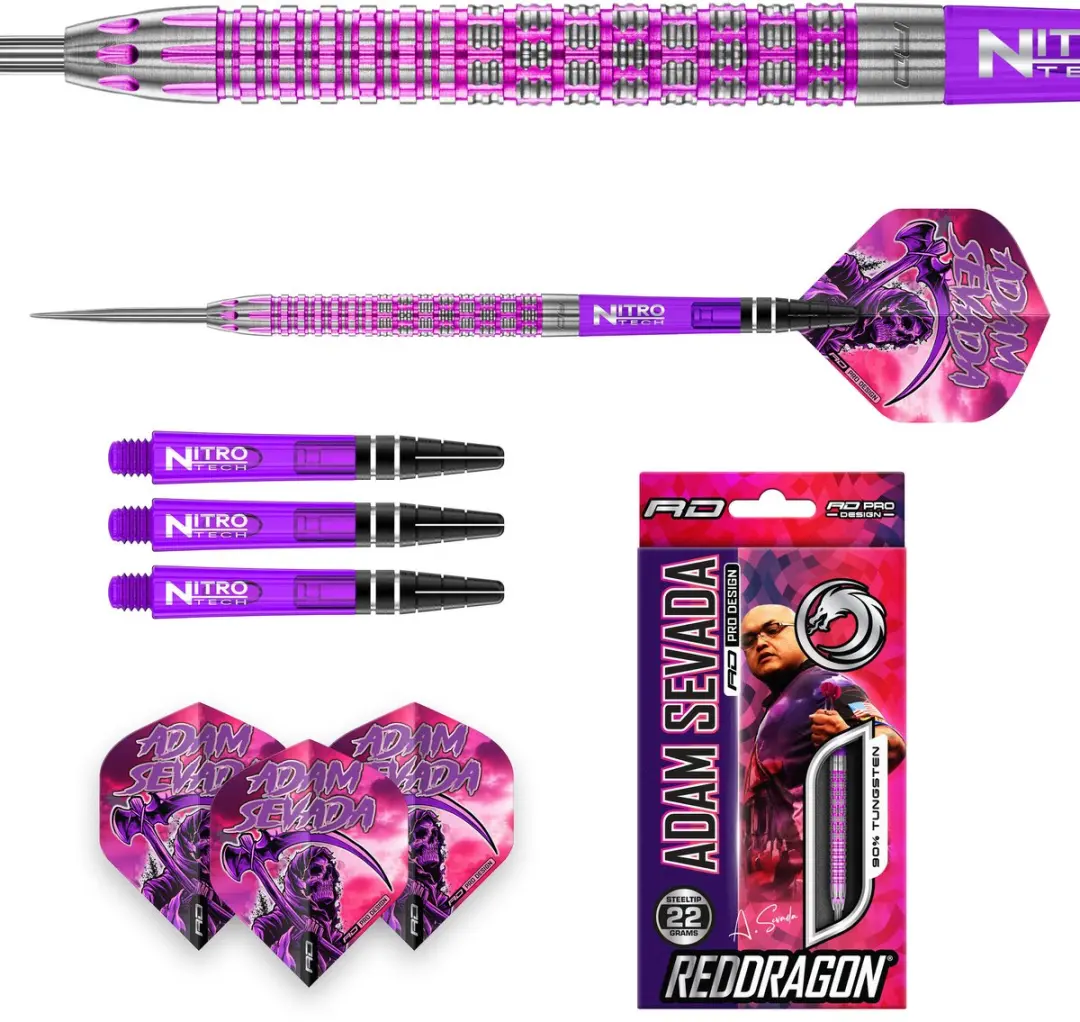 Red Dragon Adam Sevada 90% Dartpijlen - 3 Stuks