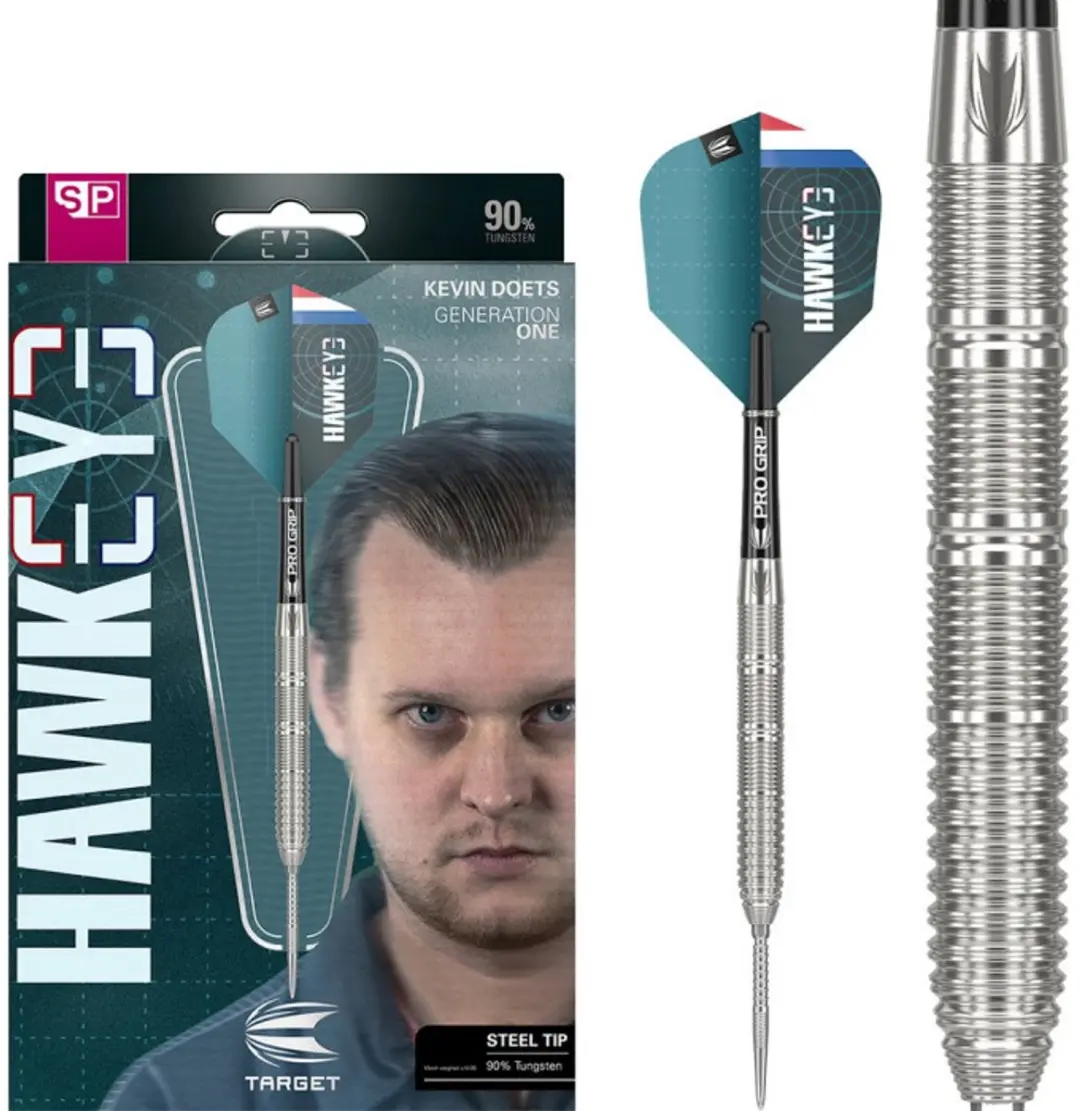 Target Kevin Doets G1 Swiss Point Dartpijlen 3 Stuks - Zilver