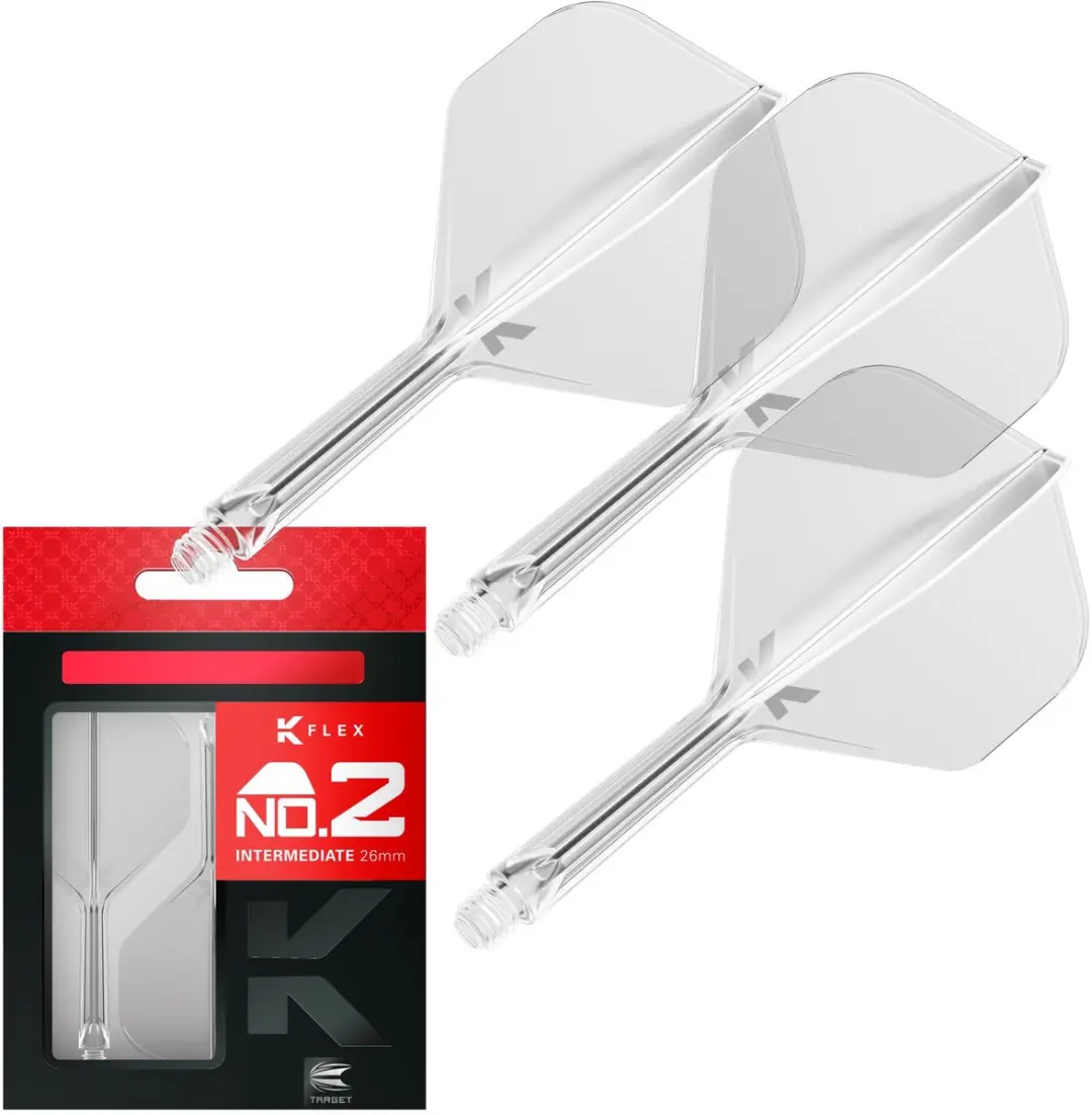 Target K-Flex Clear NO2 Dart Flights Intermediate 26mm - 1 Stuks