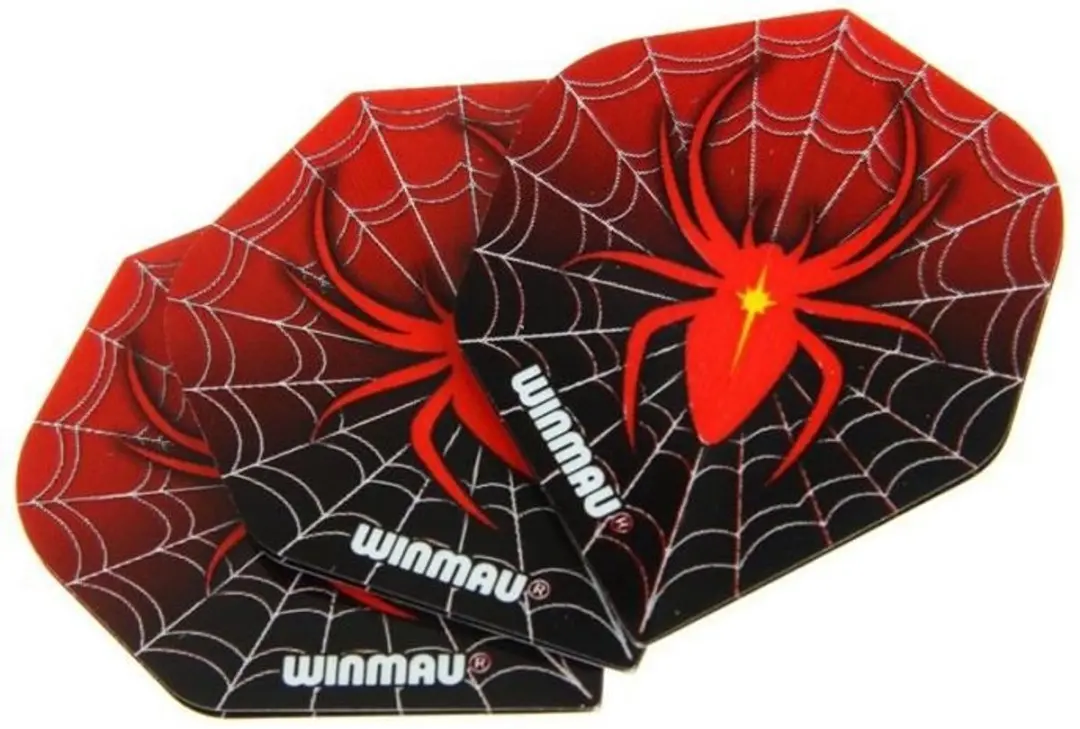Winmau Spider Red Dart Flights 3 Stuks