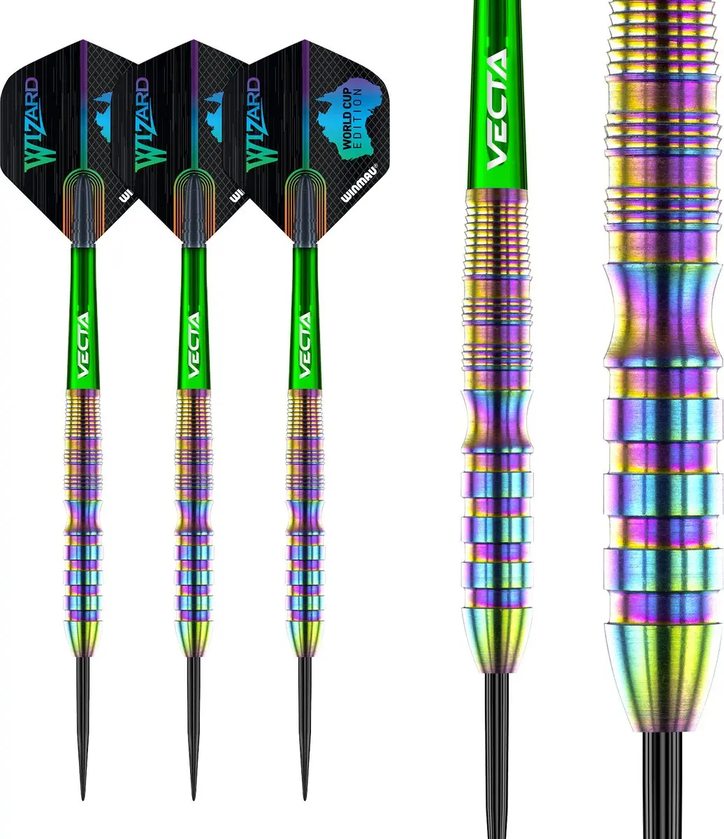 Winmau Simon Whitlock World Cup SE Dartpijlen - 3 Stuks - Multicolor - afbeelding 6 van 6