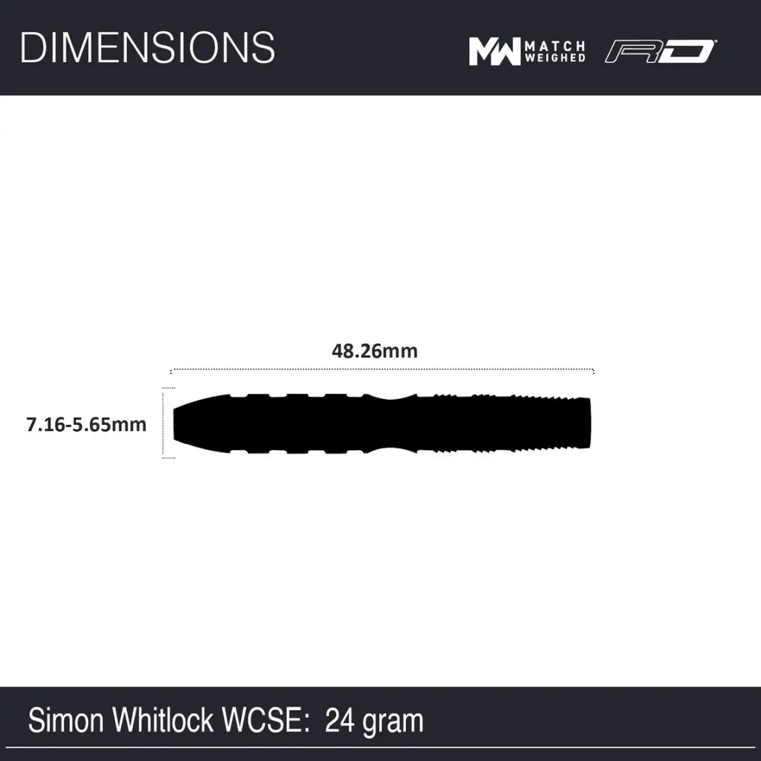Winmau Simon Whitlock World Cup SE Dartpijlen - 3 Stuks - Multicolor
