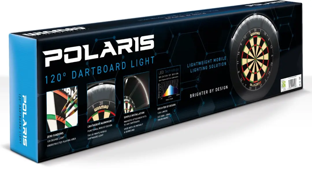Winmau Polaris 120° Dartbordverlichting - Multicolor - afbeelding 6 van 6