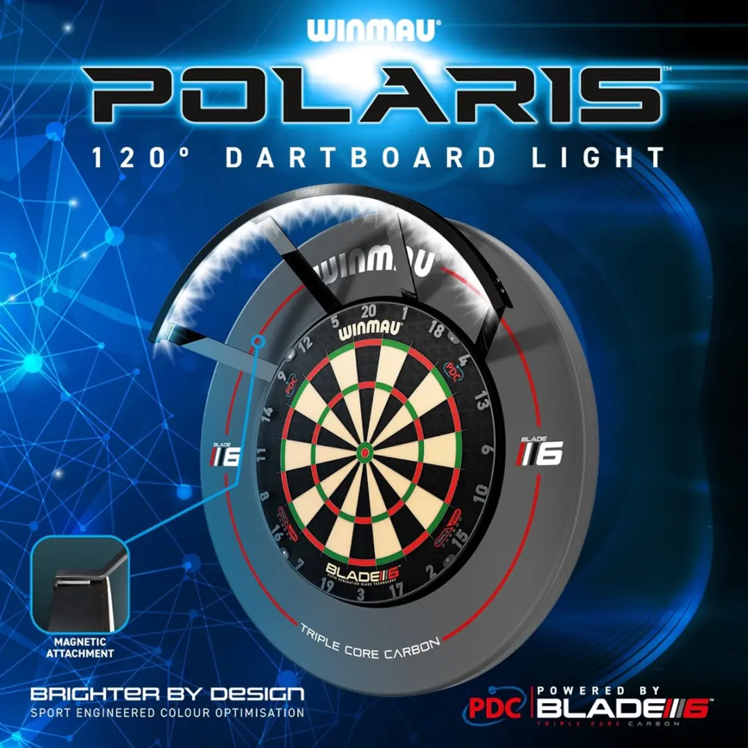 Winmau Polaris 120° Dartbordverlichting - Multicolor