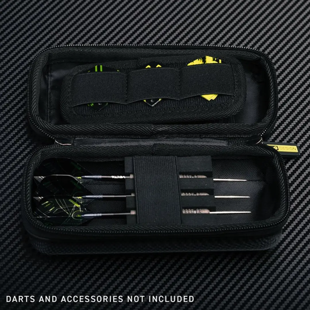 Winmau Michael van Gerwen G1 Armor Dart Case - Zwart/ Groen - afbeelding 6 van 6
