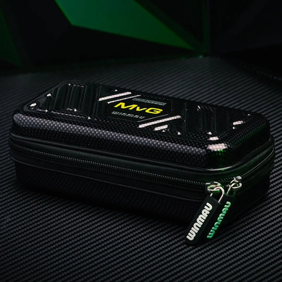 Winmau Michael van Gerwen G1 Armor Dart Case - Zwart/ Groen