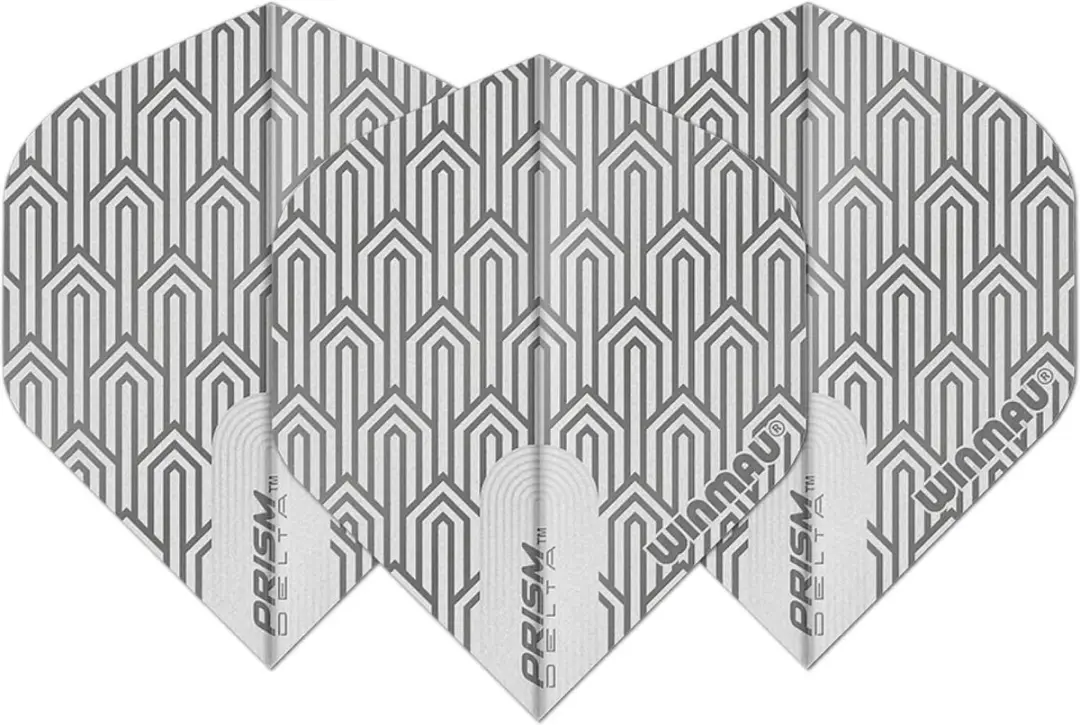 Winmau Prism Delta White Dart Flights 3 Stuks