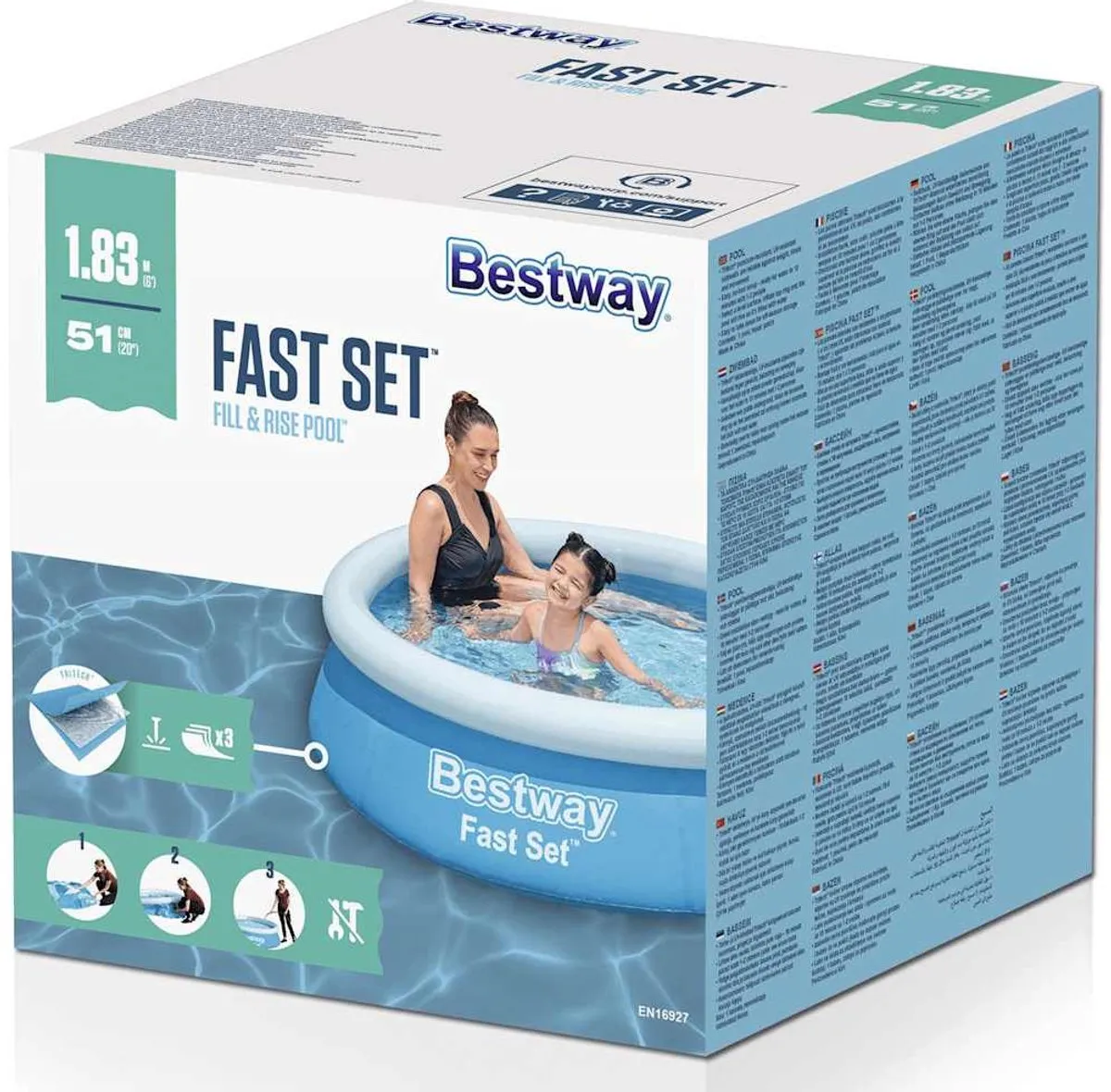 Bestway Kinderzwembad Ø183cm Blauw - Model 57392