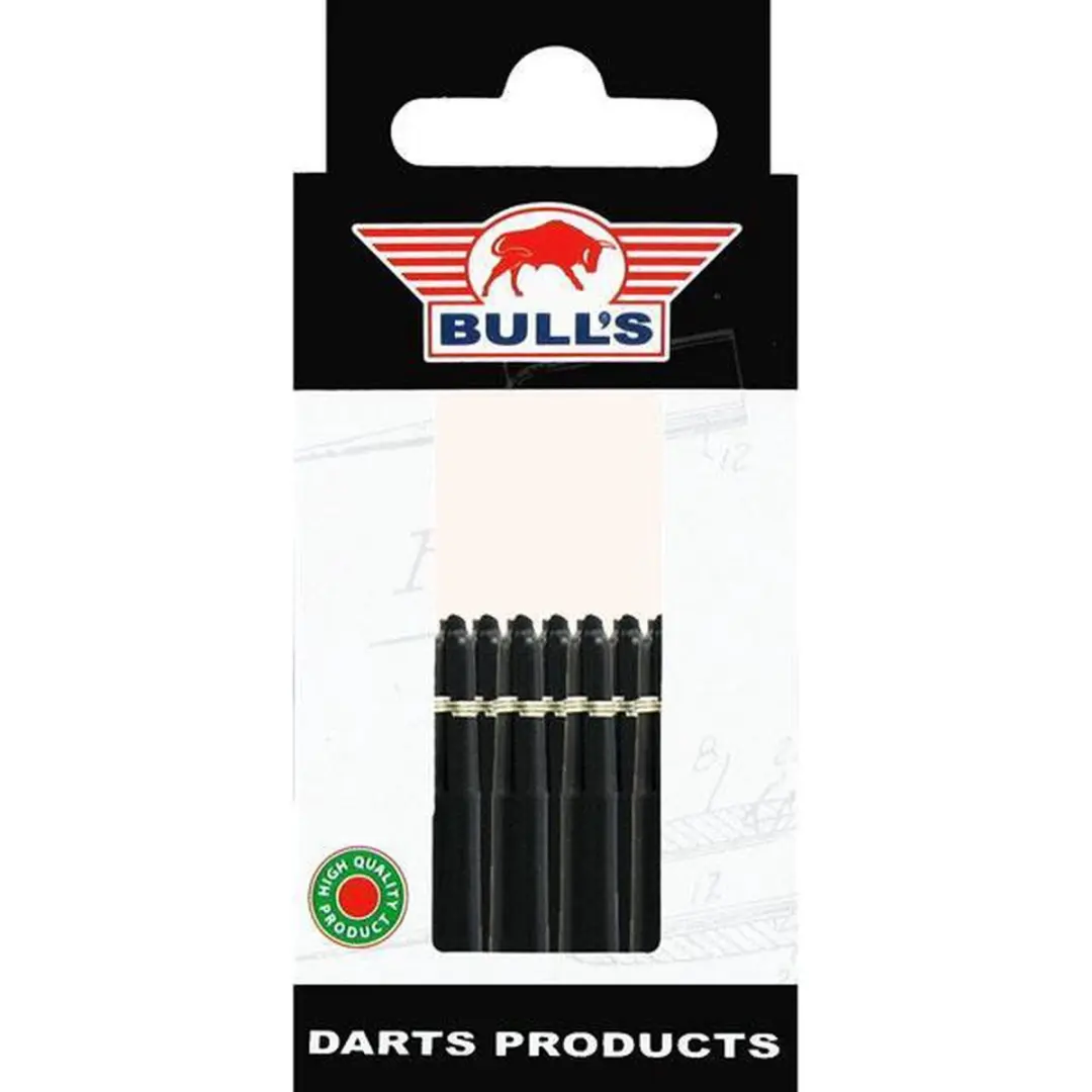 Bull's Nylon Shaft Ring - Zwart - 5 Stuks