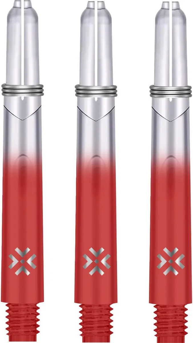 Bullet Shafts 41mm Rood Clear - 3 Stuks