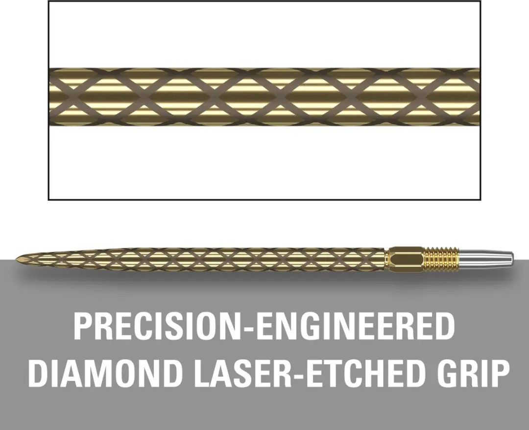 Target Darts Diamond Pro Swiss Point Dartpunten 35mm Goud - 3 Stuks