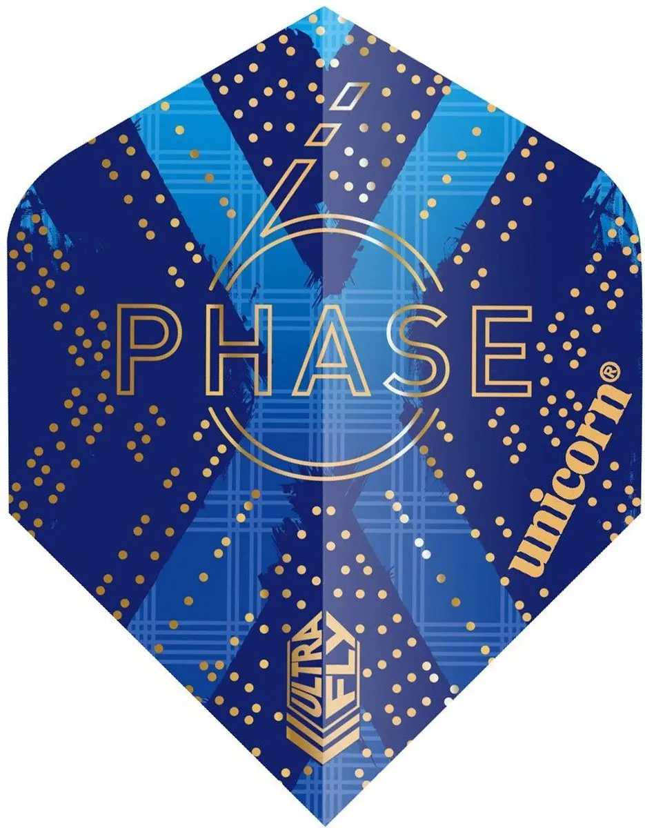 Unicorn Ultrafly Gary Anderson Phase 6 Plus Dart Flights - Blauw - 3 Stuks