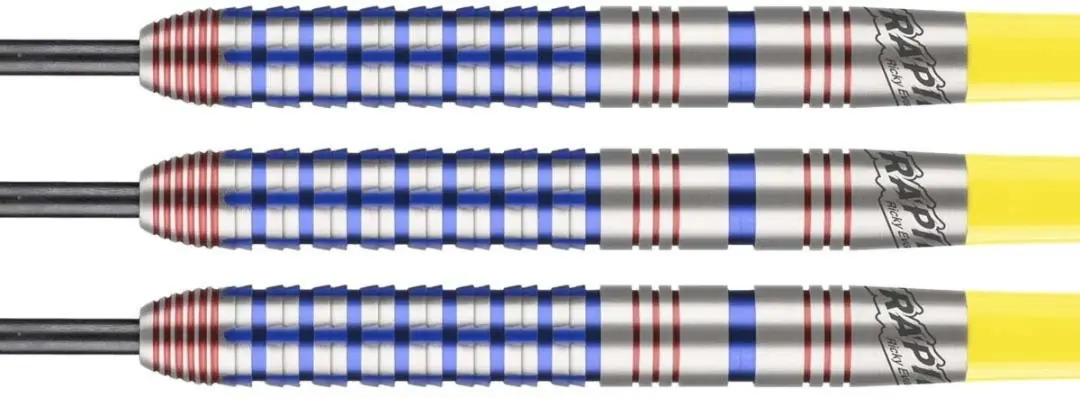 Bull's Ricky Evans Dartpijlen 24g 90% Tungsten - Regenboog - 3 Stuks