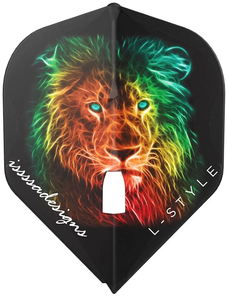 L-Style L1 Pro Dominik Grullich Dart Flights - 3 Stuks - Multi/Zwart