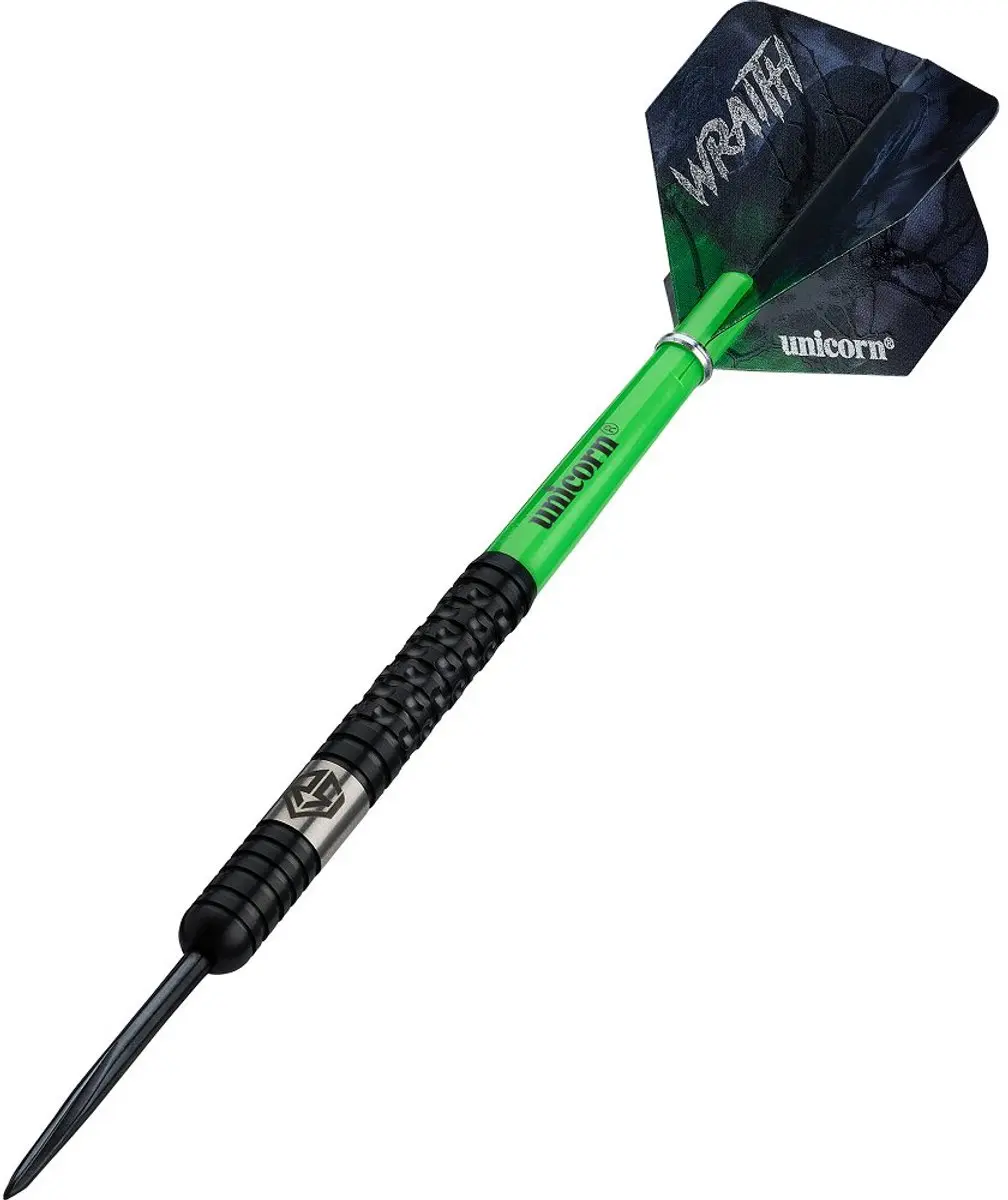 Unicorn Wraith Ross Smith 90% Dartpijlen - 3 Stuks - Groen/Zilver/Zwart