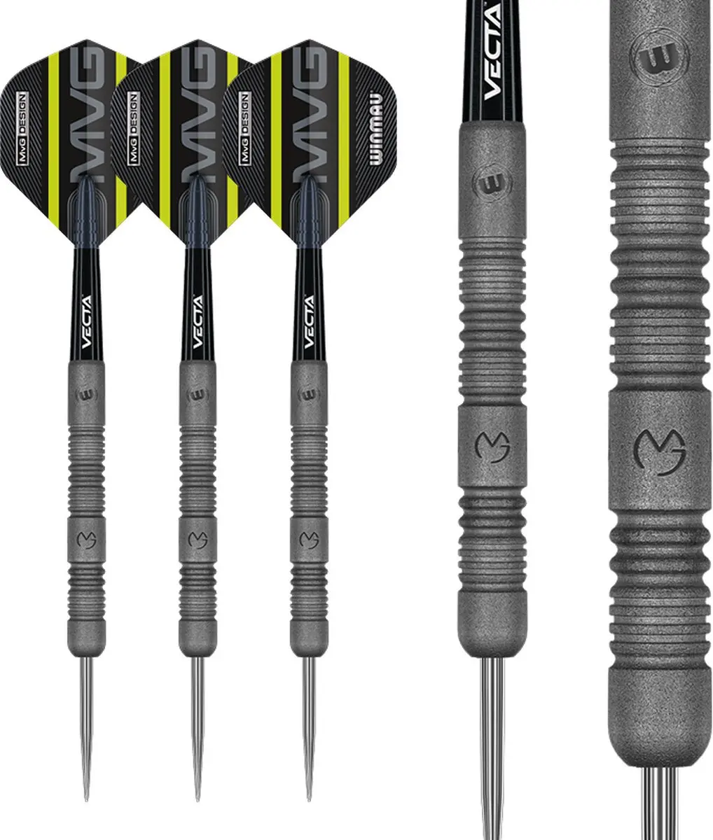 Winmau Michael van Gerwen Exact 90% Dartpijlen - 3 Stuks - Zilver - afbeelding 6 van 6
