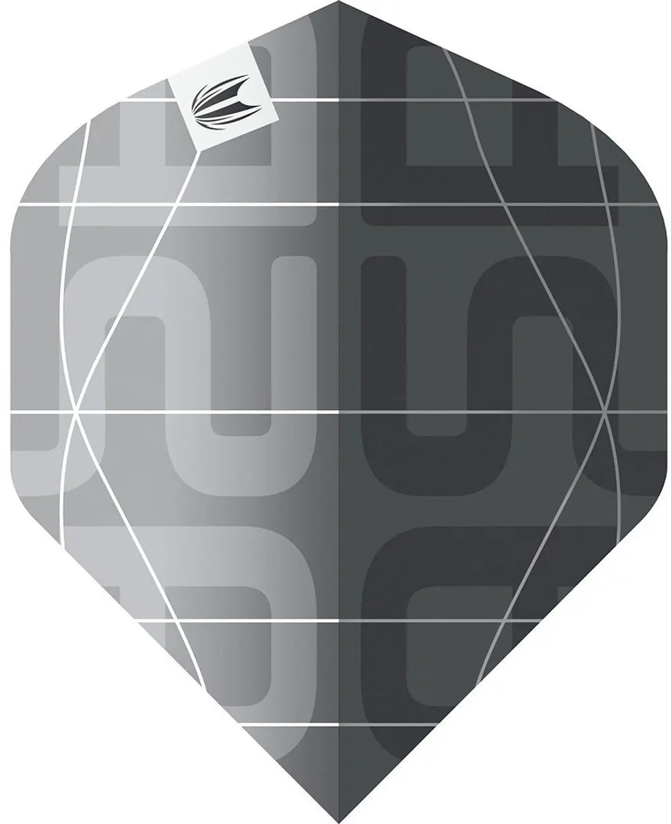 Target Nathan Aspinall x Echo 3 Set NO6 Dart Flights - Grijs/Zwart