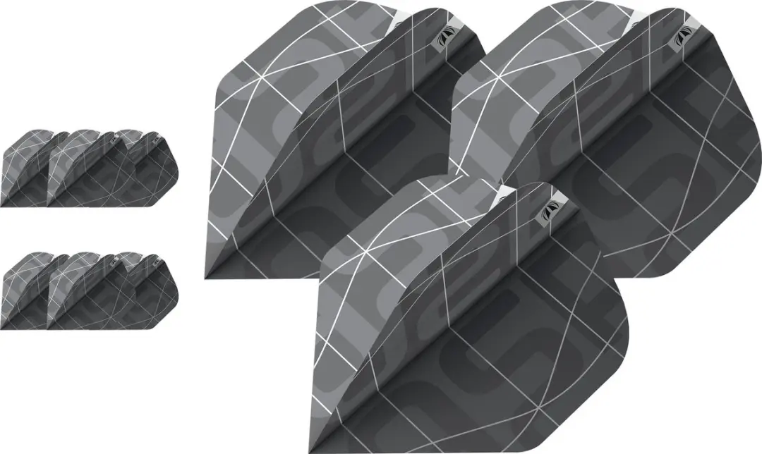 Target Nathan Aspinall x Echo 3 Set NO6 Dart Flights - Grijs/Zwart