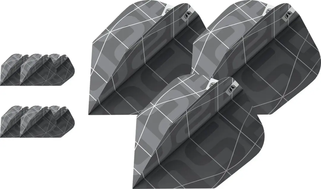 Target Nathan Aspinall x Echo 3 Set NO6 Dart Flights - Grijs/Zwart