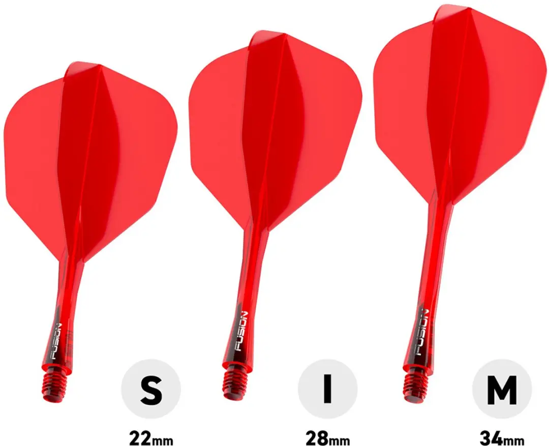 Winmau Fusion Red NO6 Dart Flights - 3 Stuks