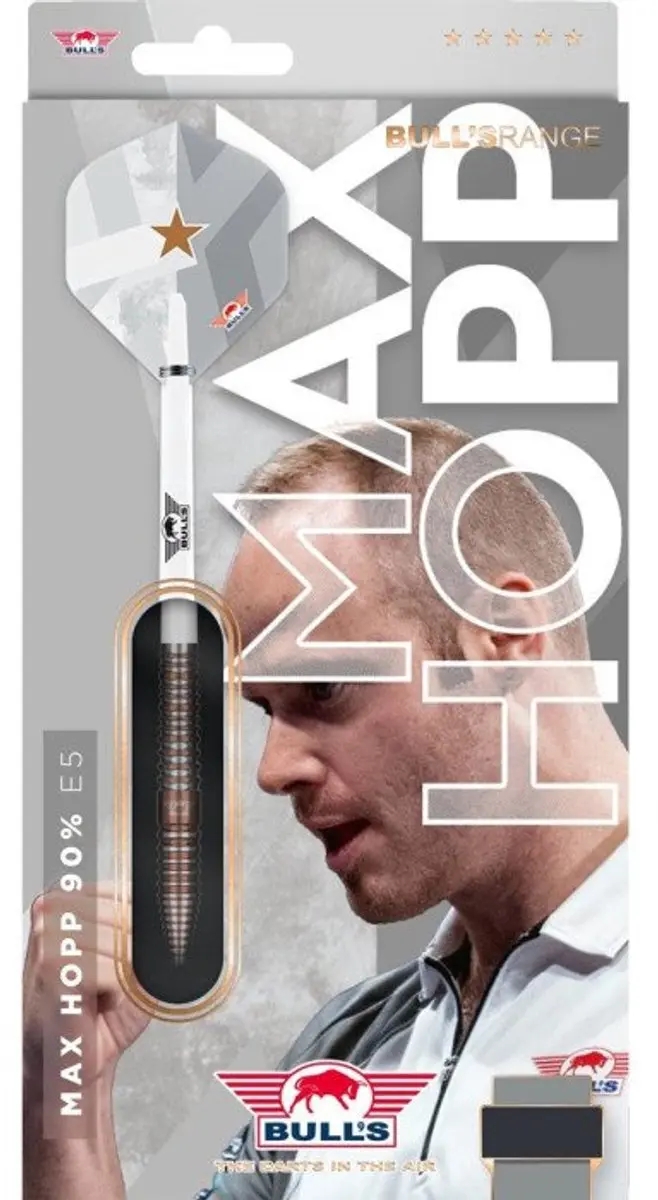 Bull's Max Hopp E5 Dartpijlen - 3 Stuks - Zilver/Brons