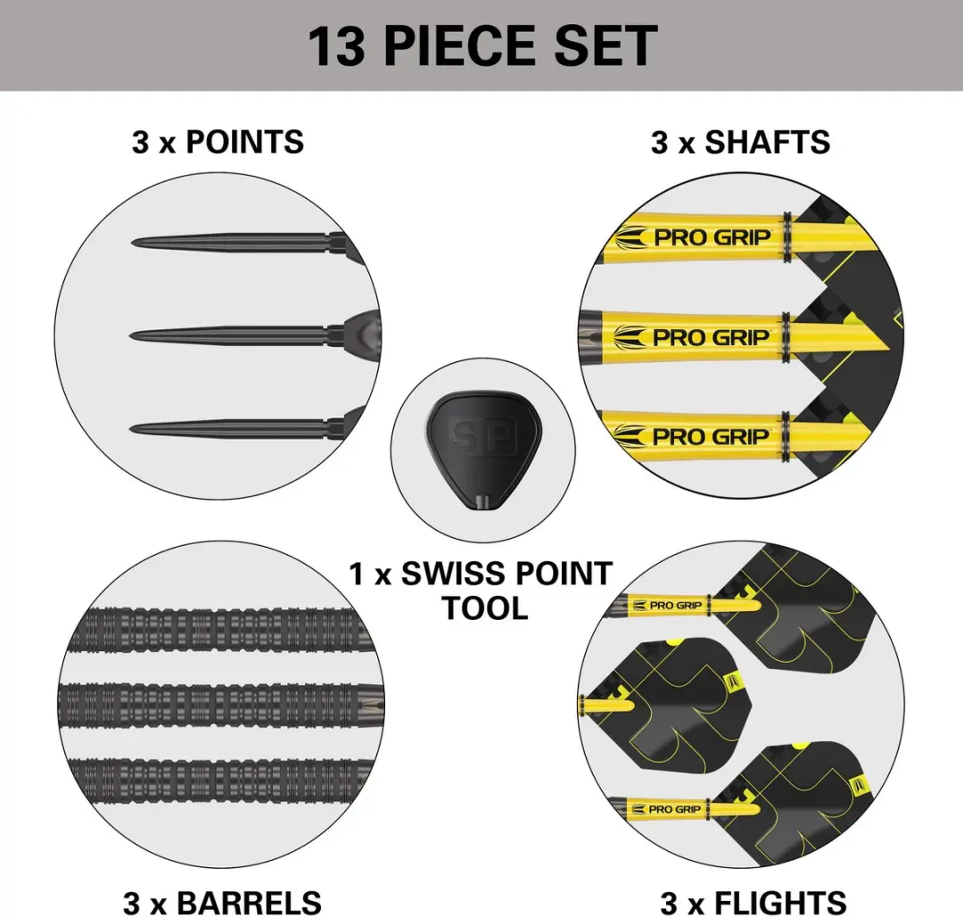 Target Darts Bolide Void Steel Tip 04 - 90% Tungsten - 3 Stuks