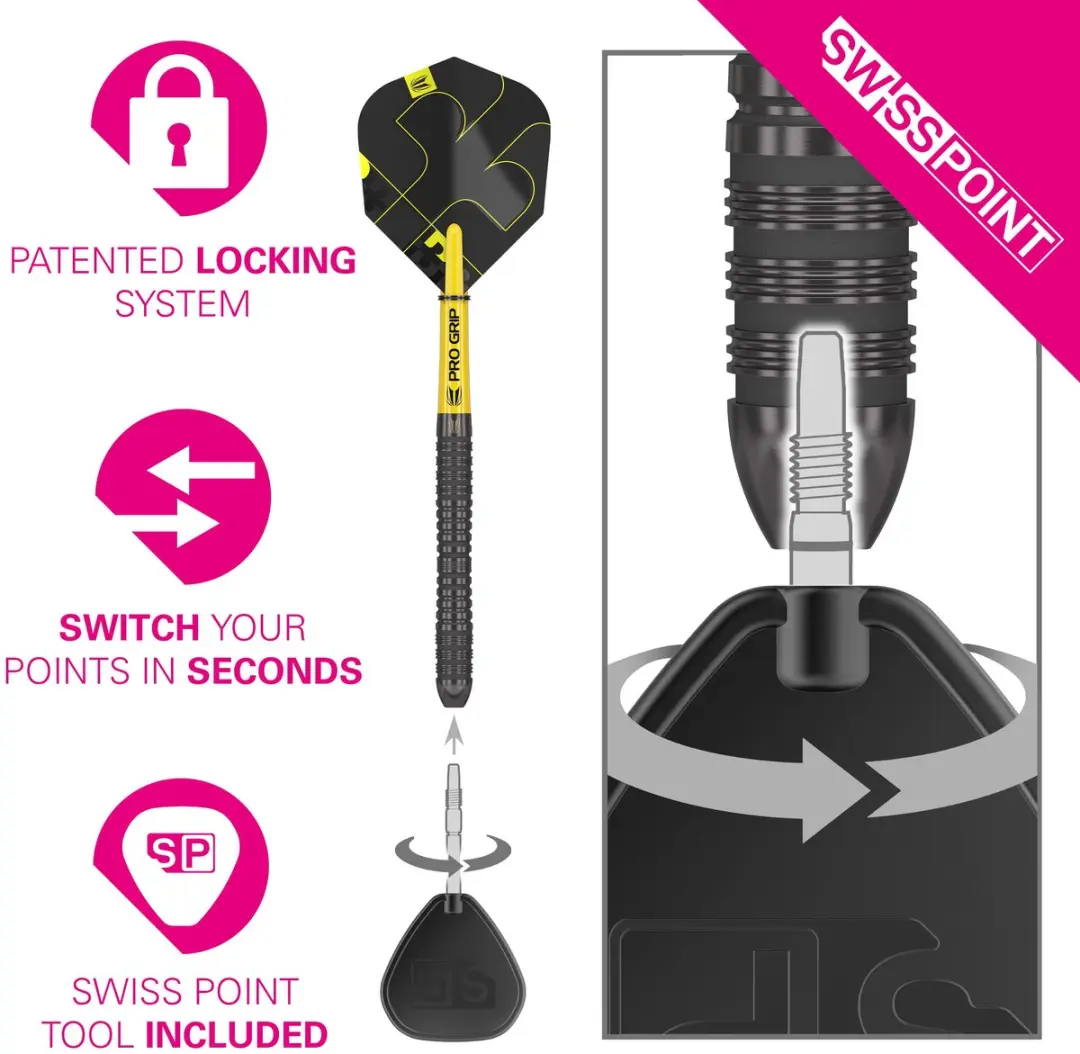 Target Darts Bolide Void Steel Tip 04 - 90% Tungsten - 3 Stuks