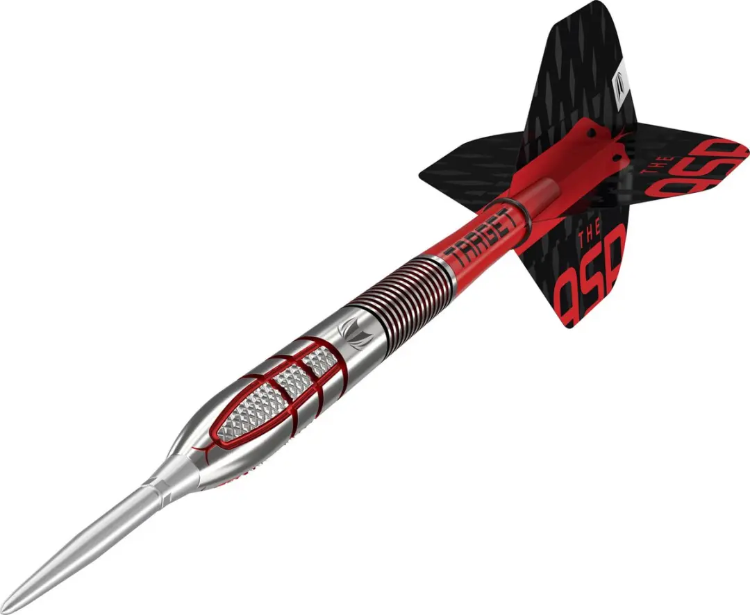 Target Nathan Aspinall G2 Swiss Point Dartpijlen 3 Stuks - Rood/Zilver