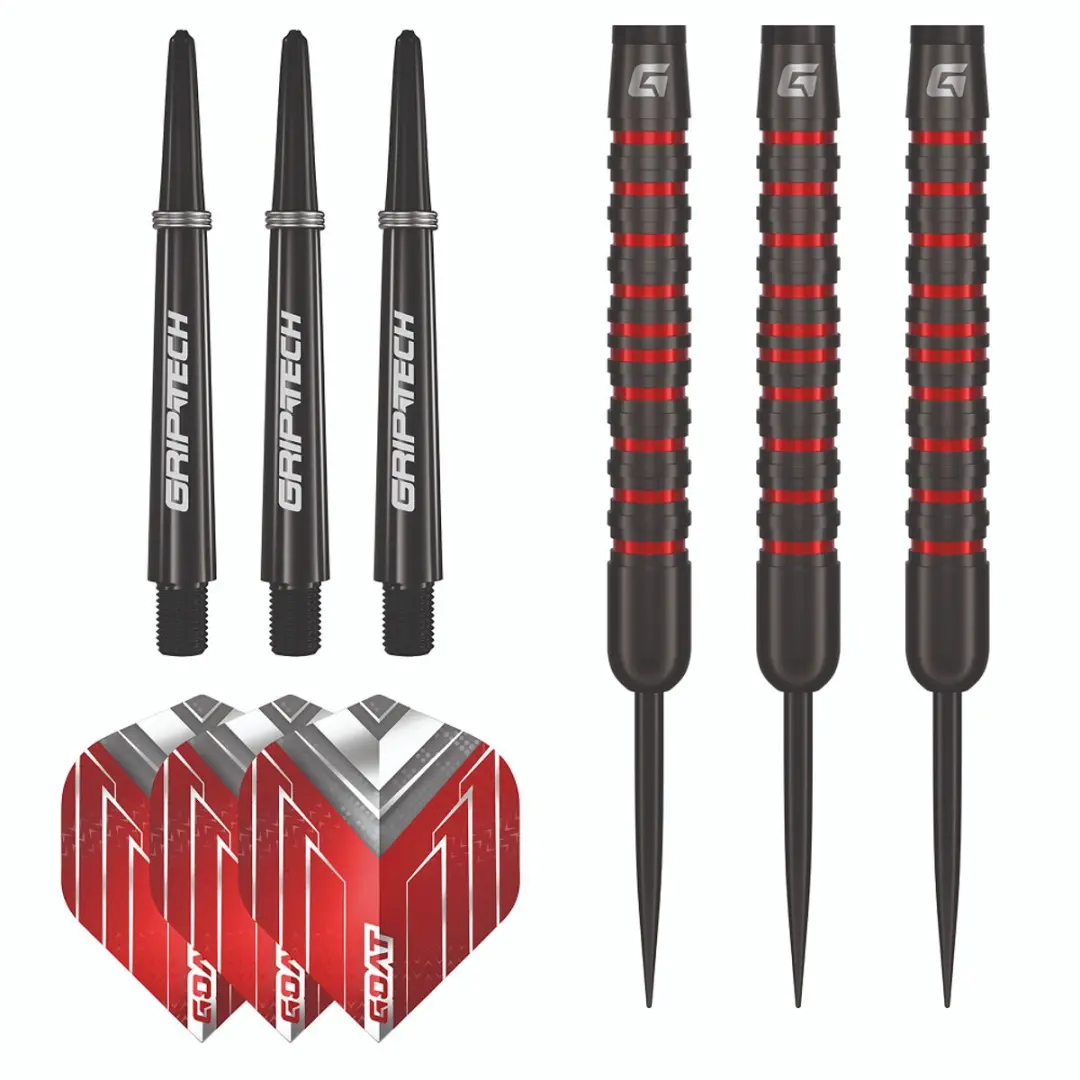 goat Podium Dartpijlen 3 Stuks - Zwart/Rood