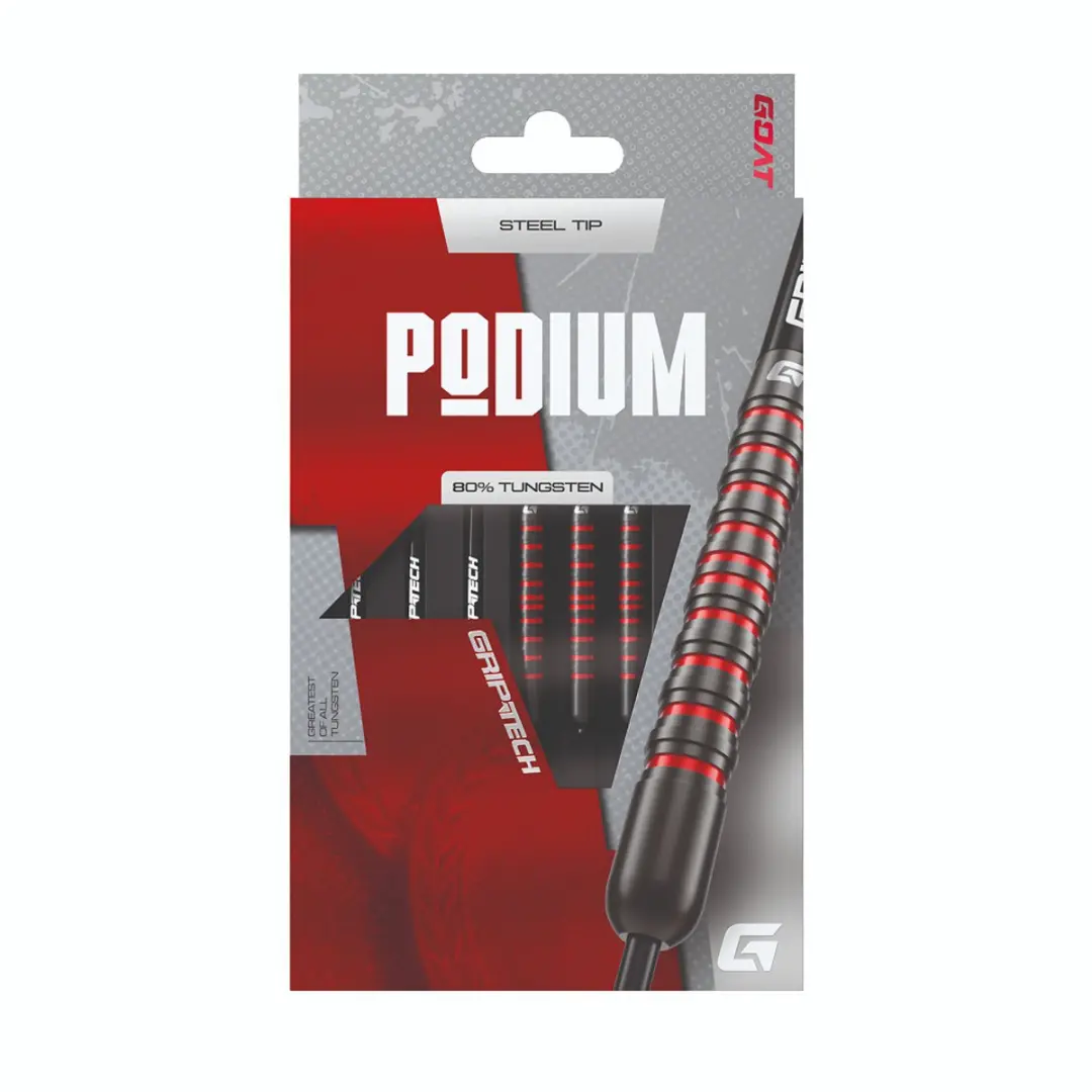goat Podium Dartpijlen 3 Stuks - Zwart/Rood