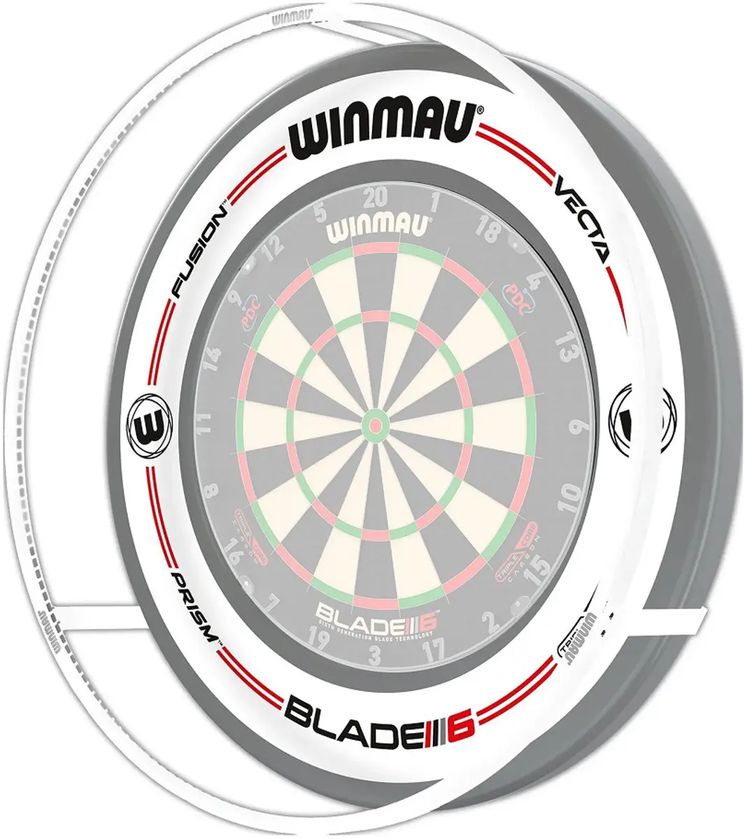 Winmau Plasma Ice Light Pro-Line Bundel - 4306 - Wit