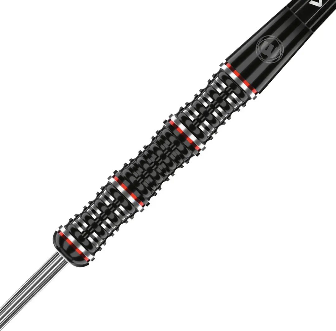 Winmau Mervyn King Special Edition Dartpijlen 3 Stuks - Zwart/Zilver/Rood - afbeelding 6 van 6
