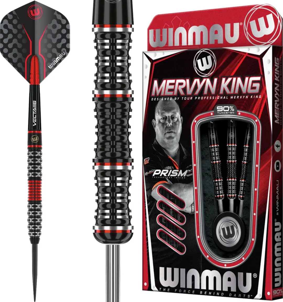 Winmau Mervyn King Special Edition Dartpijlen 3 Stuks