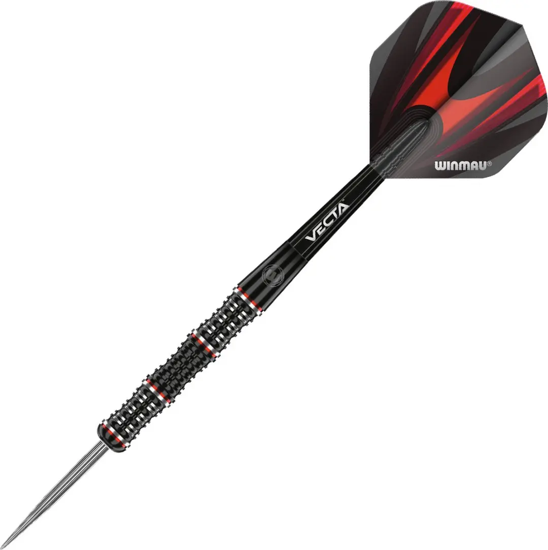 Winmau Mervyn King Special Edition Dartpijlen 3 Stuks - Zwart/Zilver/Rood