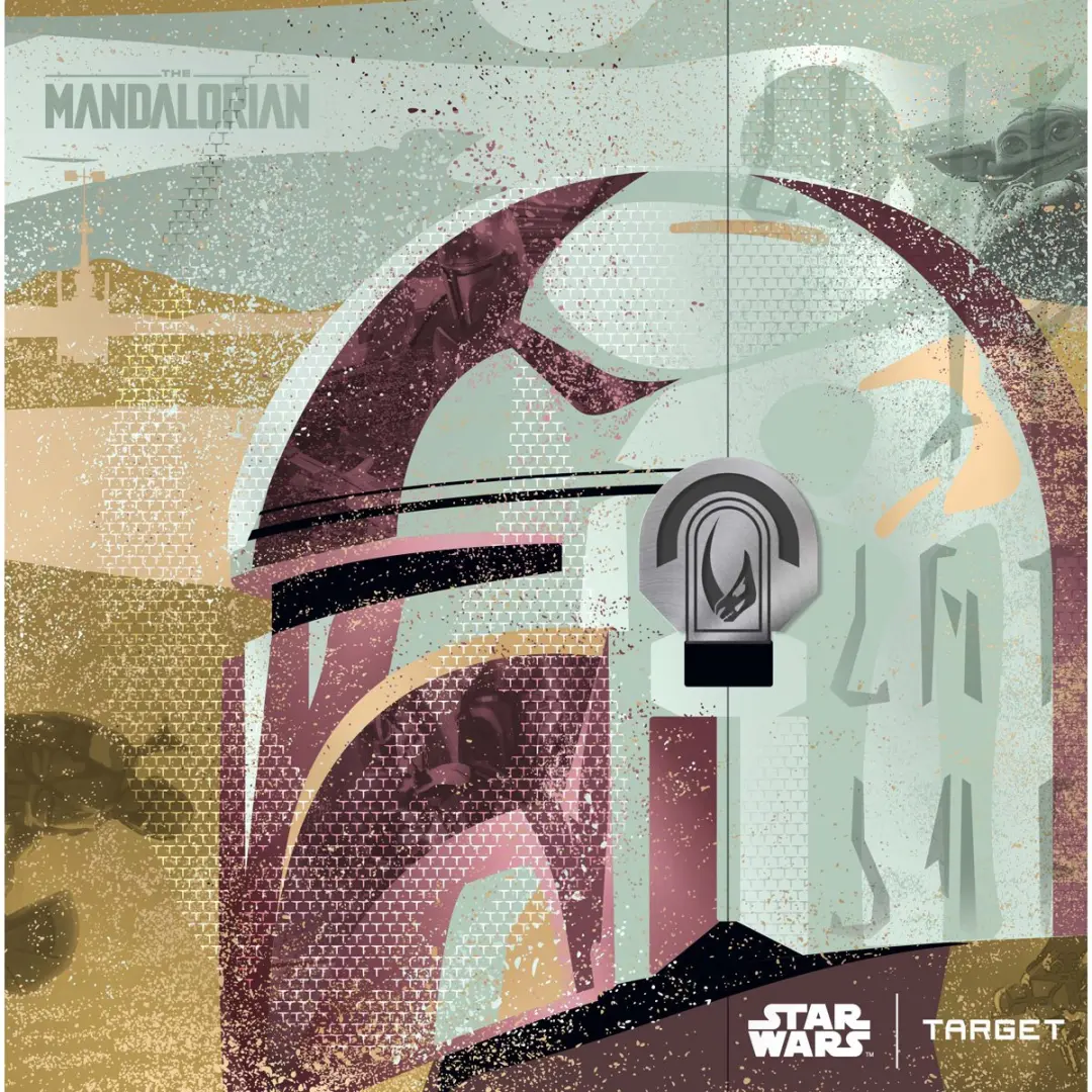 Target Star Wars Mandalorian Darts 22g/24g/26g - 3 Stuks - Zilver/Bruin