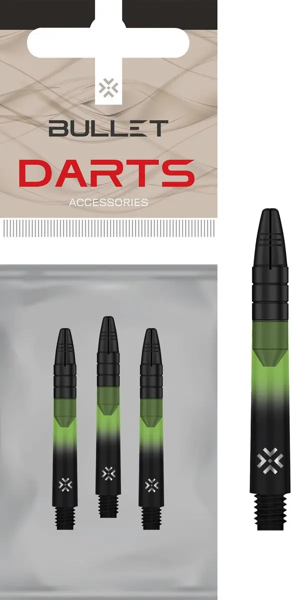 Bullet Shaftalu HD 41mm - 3 Stuks - Groen/Zwart