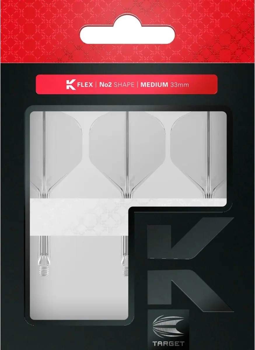 Target K-Flex Clear NO2 Dart Flights Short 19mm