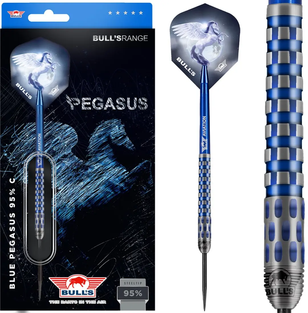 Bull's Blue Pegasus C Dartpijlen 24g - 3 Stuks