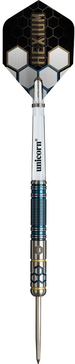 Unicorn Hexium 2 Dartpijlen 3 Stuks - Blauw/Gold