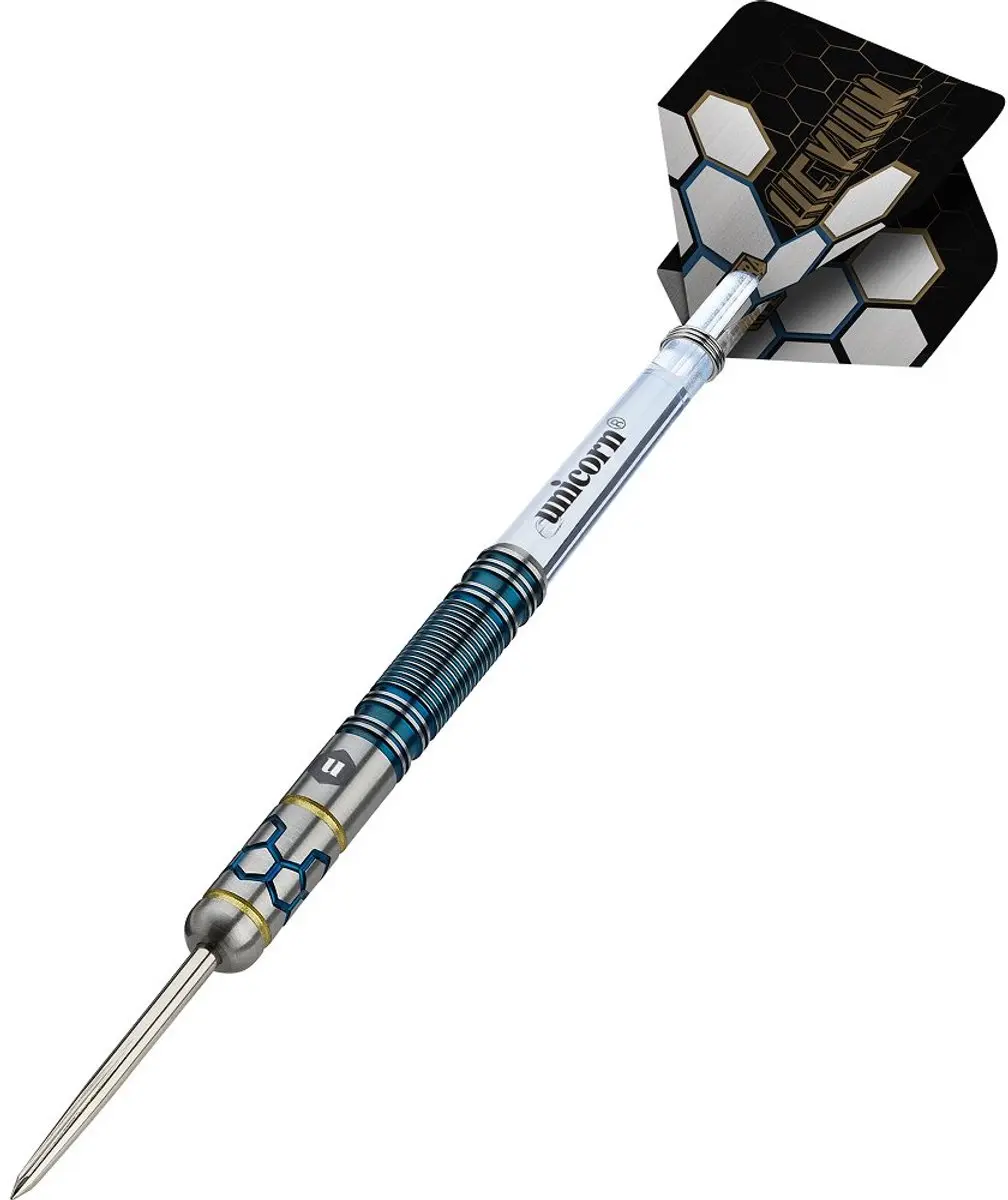 Unicorn Hexium 2 Dartpijlen 3 Stuks - Blauw/Gold